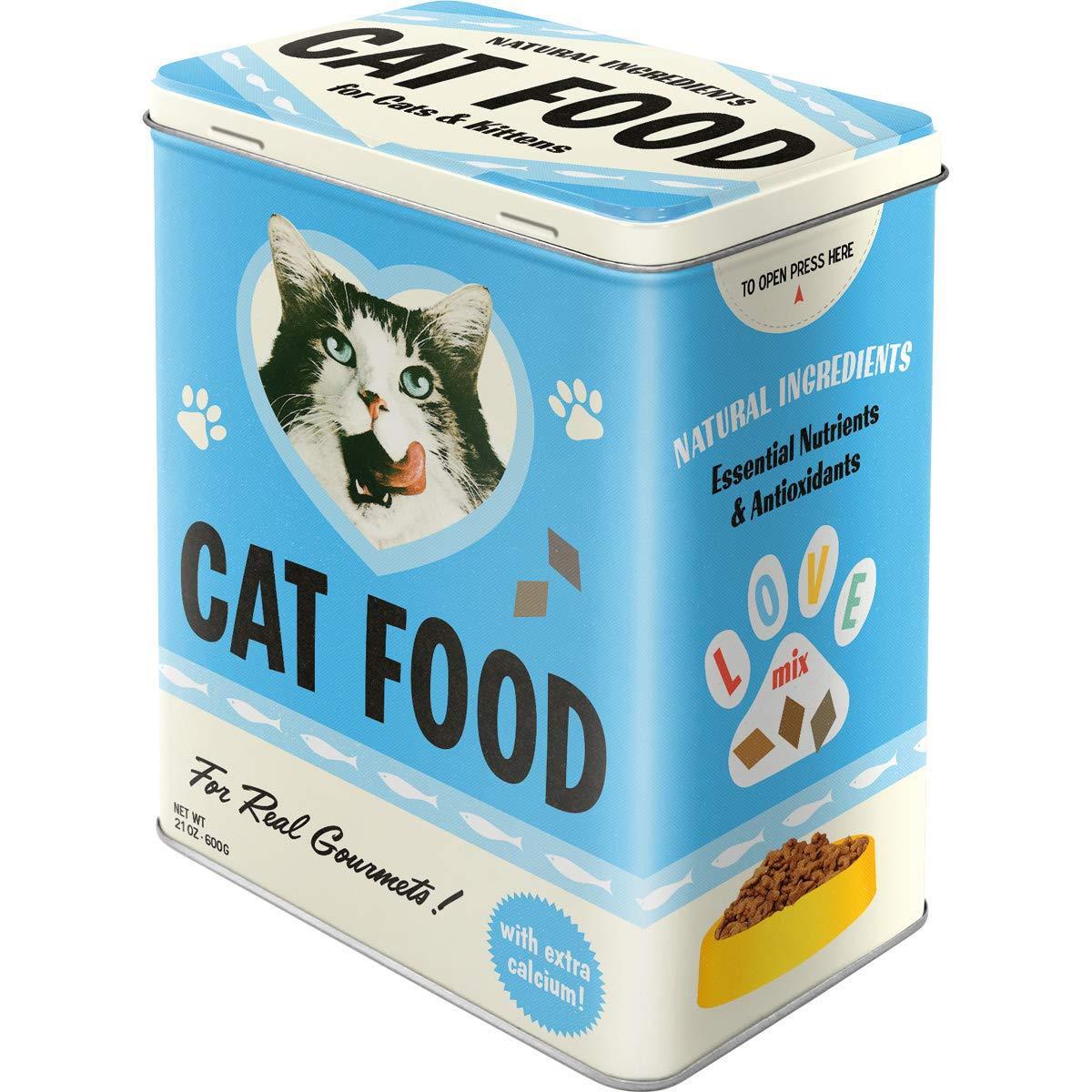 Nostalgic-Art – Metal Food Coffee Storage Tin Container Box – Cat Food