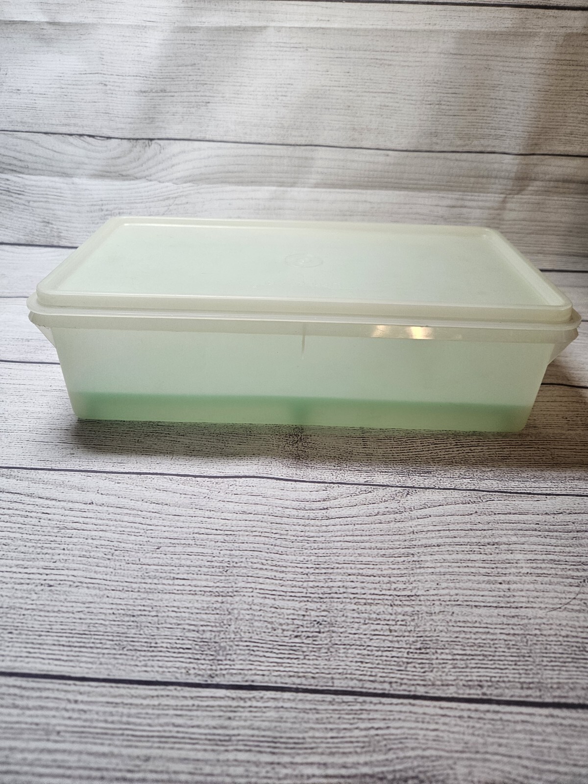 Vtg Tupperware Rectangle Produce Container COMPLETE #677 w/ Lid 678 & Grid