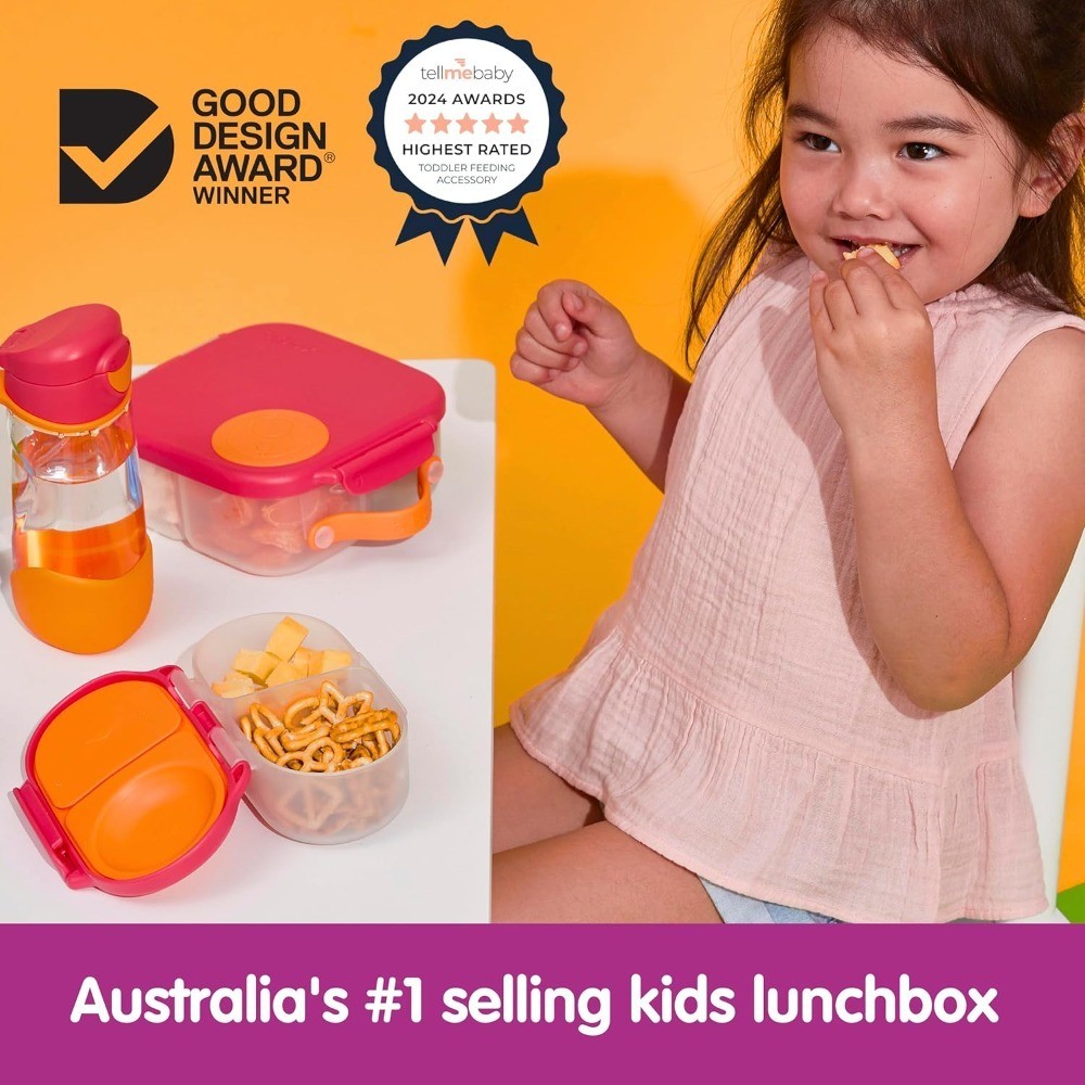 Leak Proof Mini Bento Box for Kids and Toddlers 2 Pack 2 Compartment Snack
