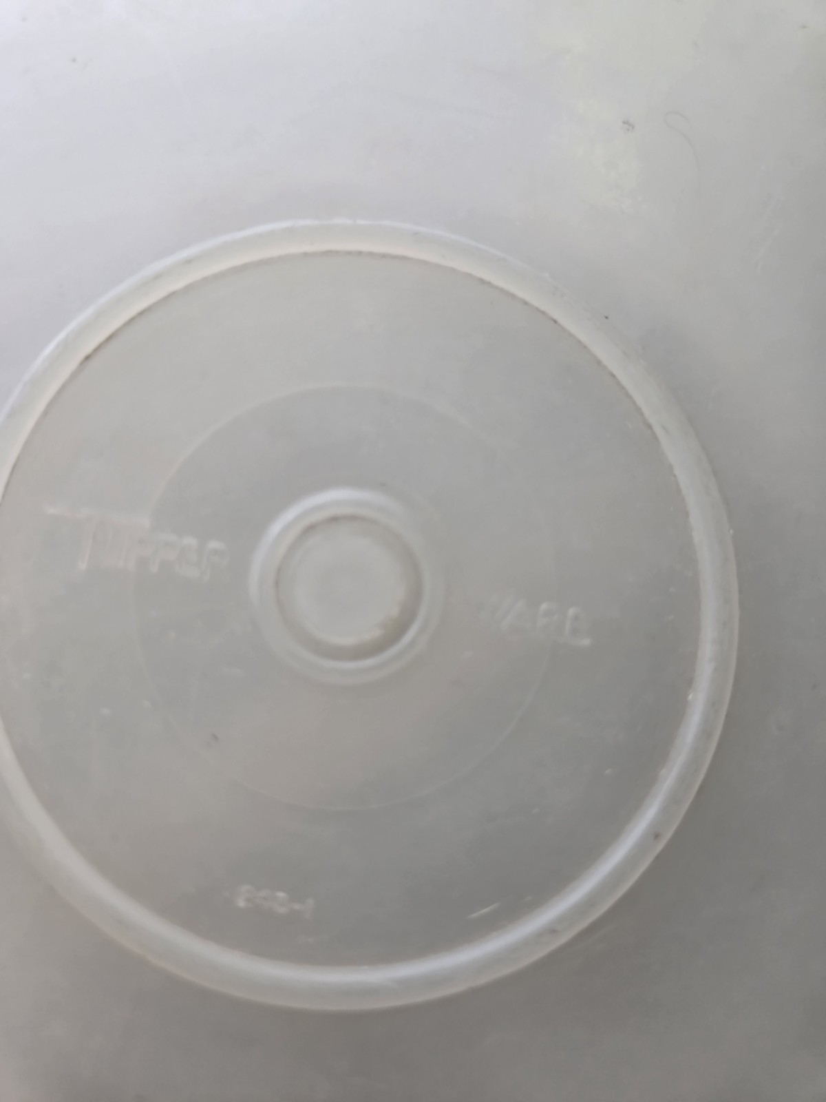 Vintage Tupperware #243-1 Canister Container w/bottom #218-2 Lid Cake Large
