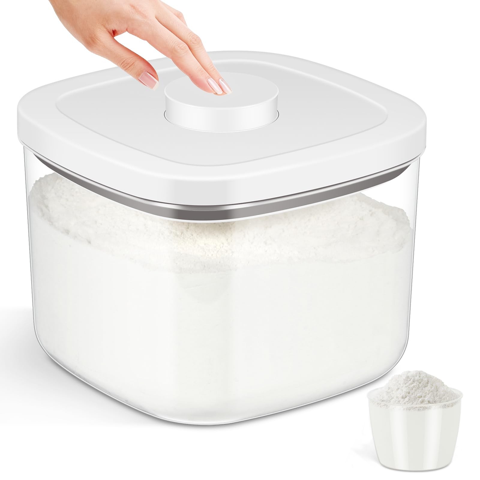 Airtight Rice Container 10 Lbs, Clear Plastic Food Storage Container Bin For …