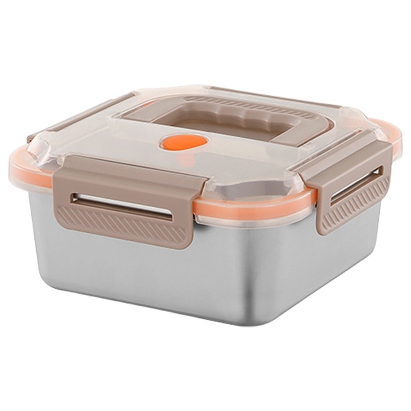 Leak Proof Stainless Steel Lunch Box Storage Container with Translucent Top
