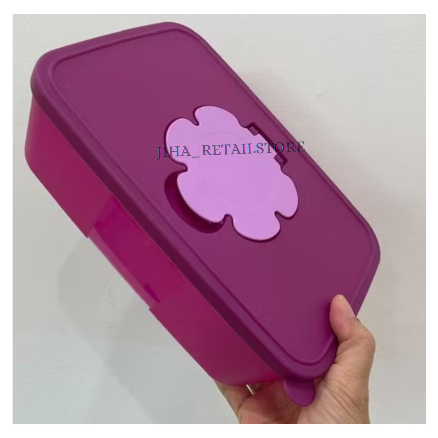 Tupperware Tissue Paper Storage Box Purple Container 1.7L