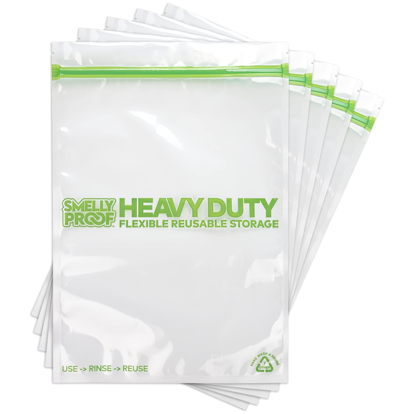 REUSABLE STORAGE BAGS, Extra Large HEAVY DUTY 5-mils US-Made, BPA FREE, NO PE…