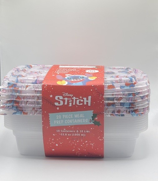 Disney Stitch Food Storage Container 20 Pcs Set Brand New 10 Lids 10 Containers