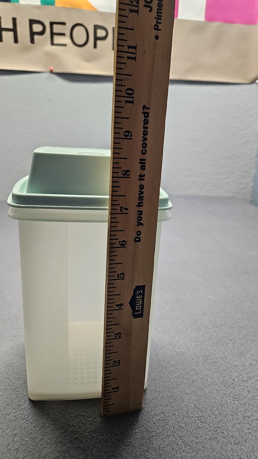 Vintage Tupperware Square-R-Round Container 1640-1 with Drainer Insert & Seal