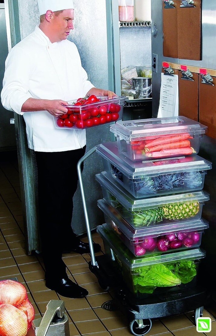 Rubbermaid Commercial Products Food Storage Box/Tote 18”L x 12”W 3.5 Gallon