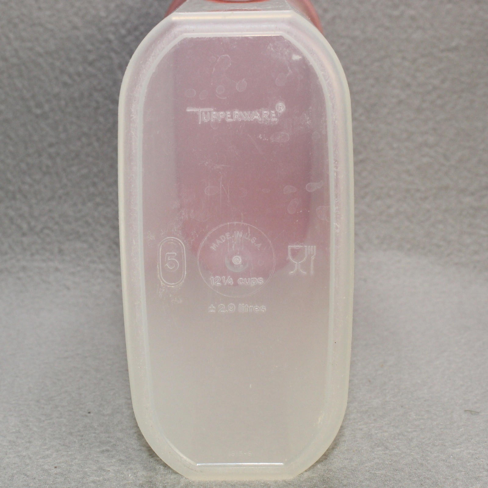 Tupperware Modular Mate Oval 5 Container Red Lid 12.25 Cup Good Vintage Storage