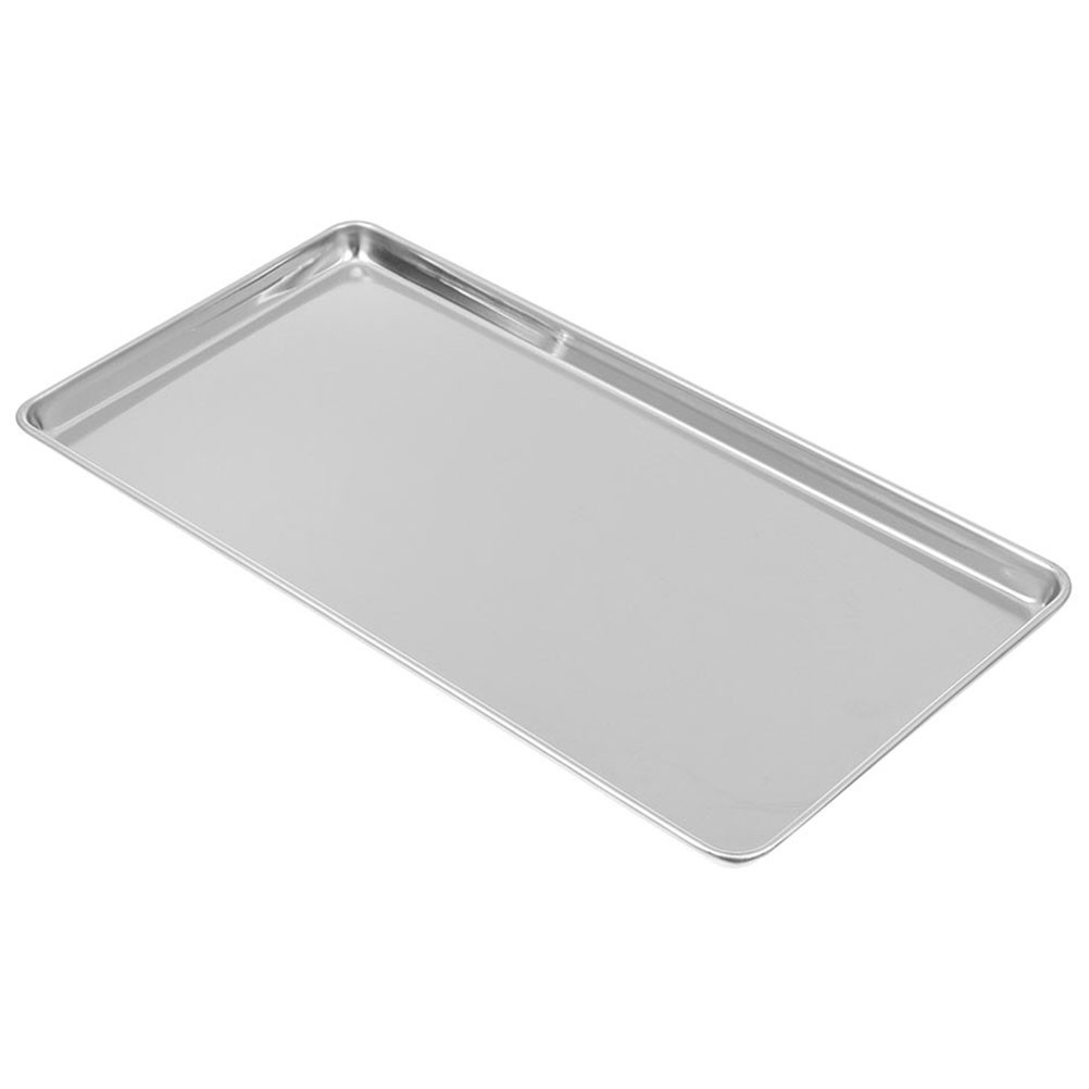 Stainless Steel Plate Noodle Roll Dish Rice Banquet Small Pan Food Service Tray
