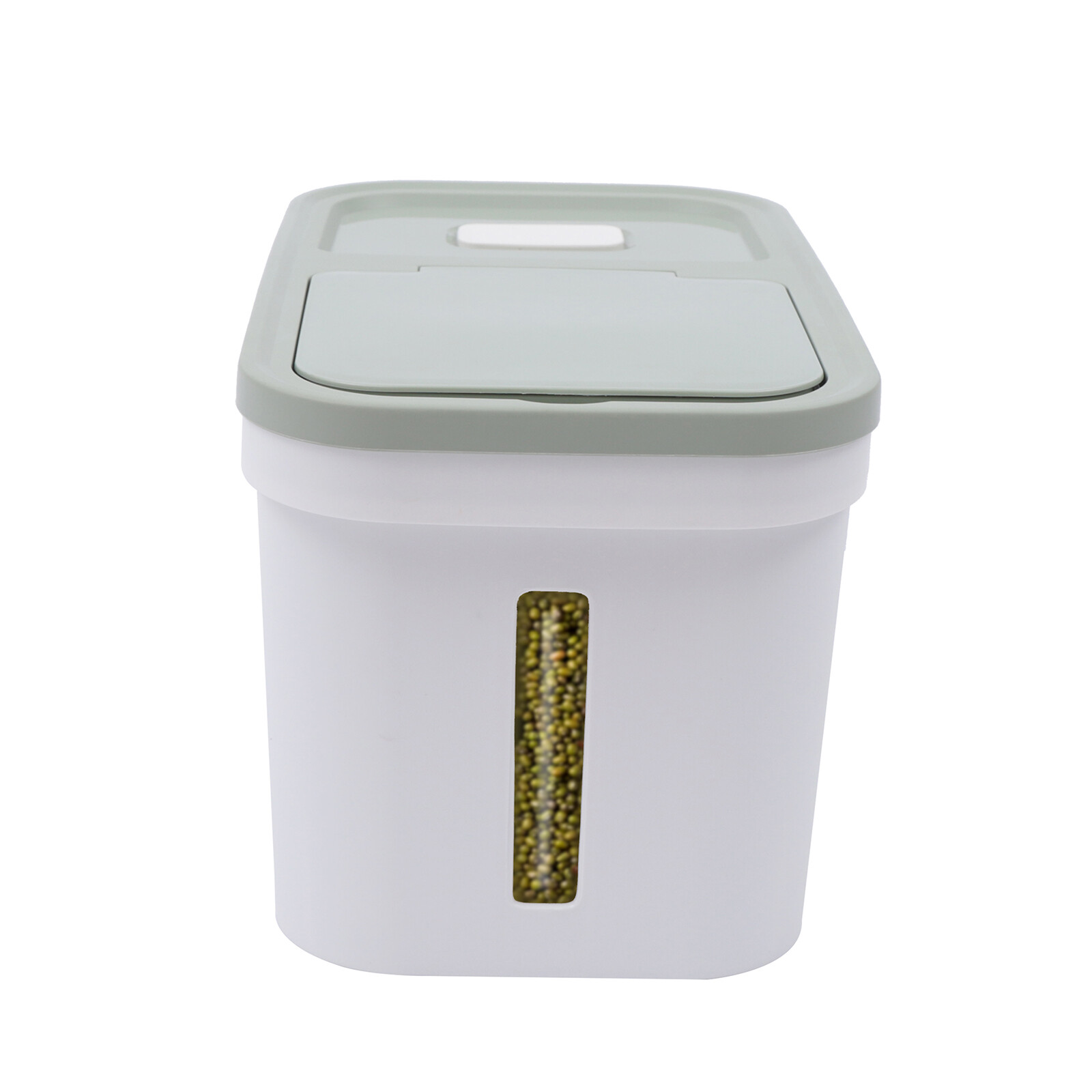 Storage Container Measuring Cup 20Lbs Airtight Flour Grain Storage Bucket