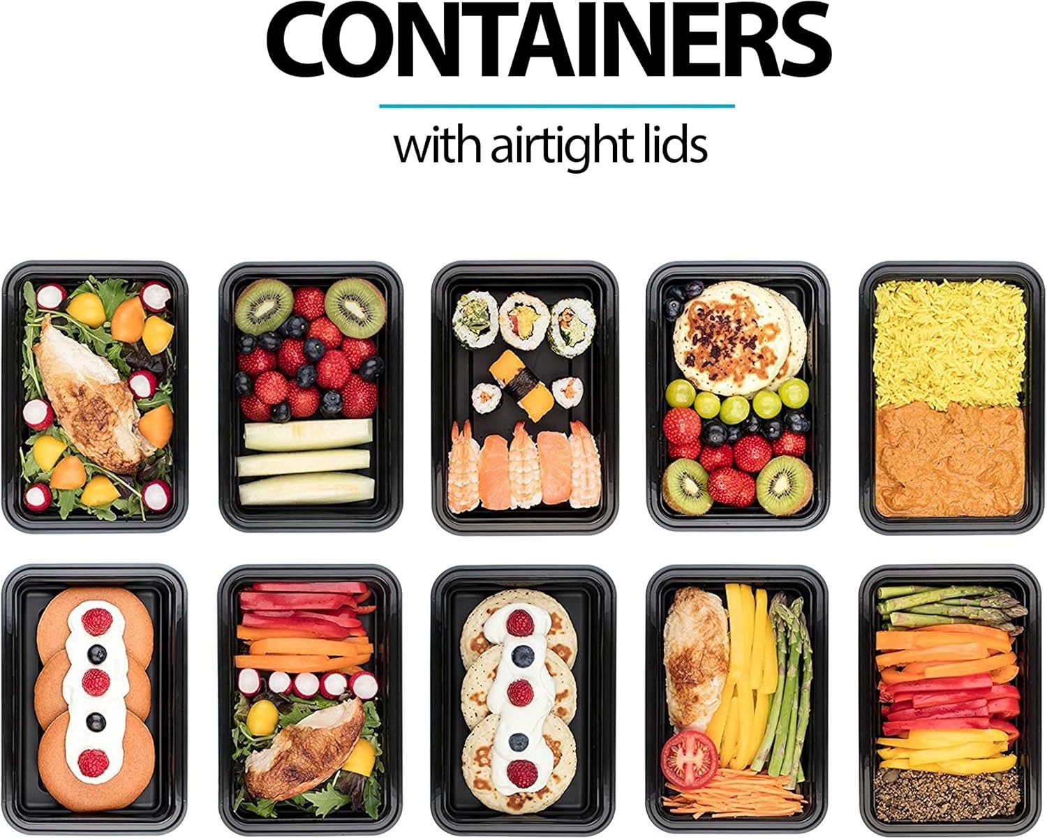 Stackable BPA-Free Food Storage Containers – Perfect for Meal Prep & Leftovers