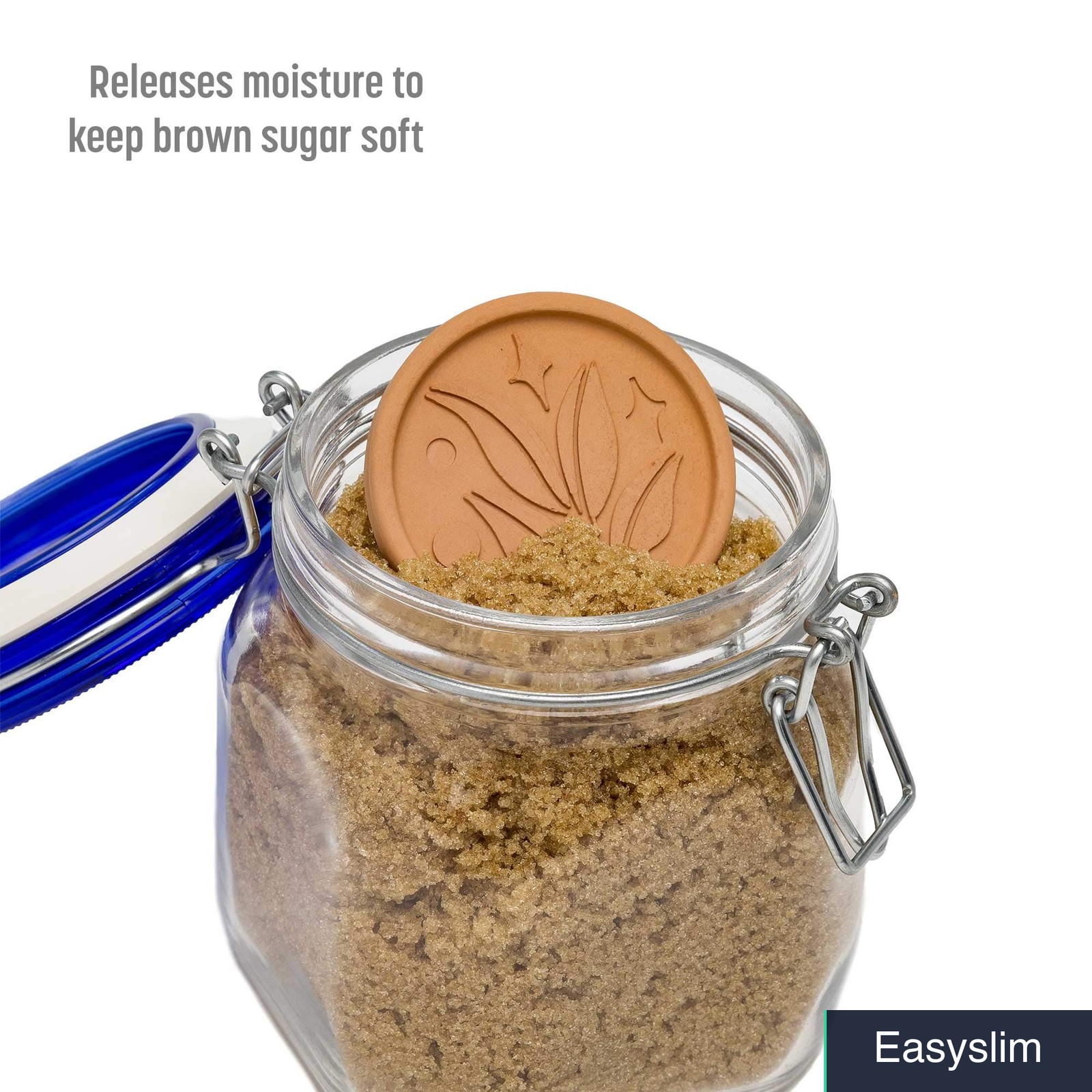 Brown Sugar Saver Disc 2 Pack Terracotta Reusable Food Safe Storage