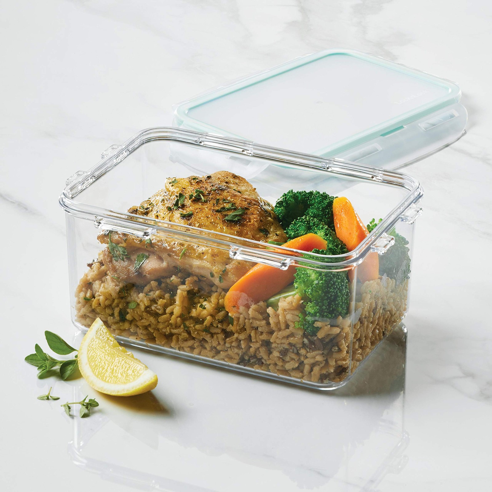 LOCK & LOCK Purely Better Tritan Container/Rectangle Food Storage Bin, 37 Ou