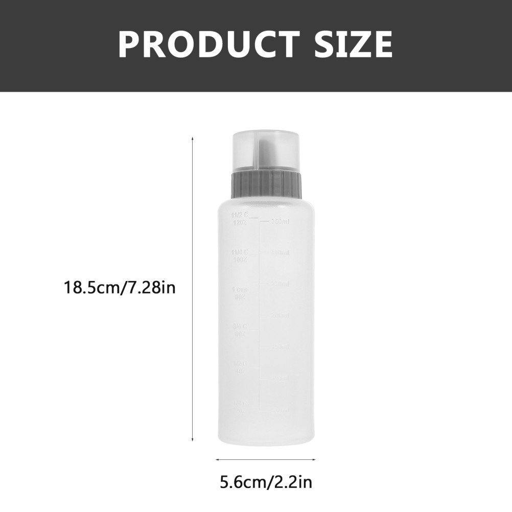 4 Pcs Cream Sauce Squeeze Bottles 350 ml Condiment Bottles with Scale