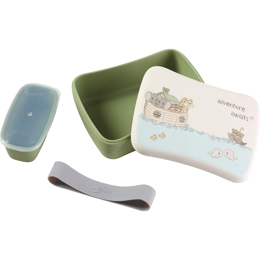 Precious Moments Noah’s Ark Toddler Multi-Compartment Bento Box Multicolor