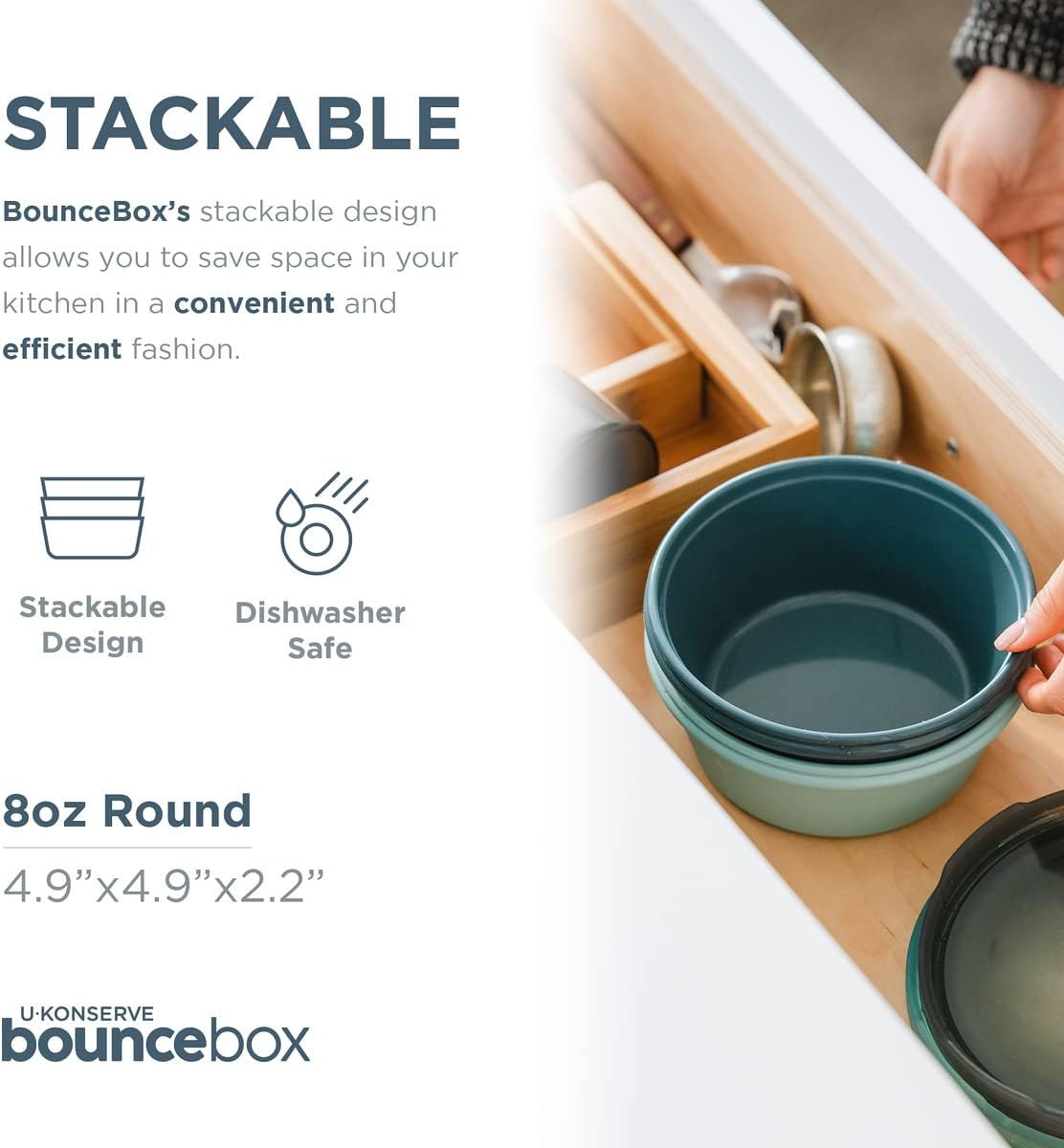 Platinum Silicone Nested Duo Food Storage Bento Box Dual Seal Container – Two Pa