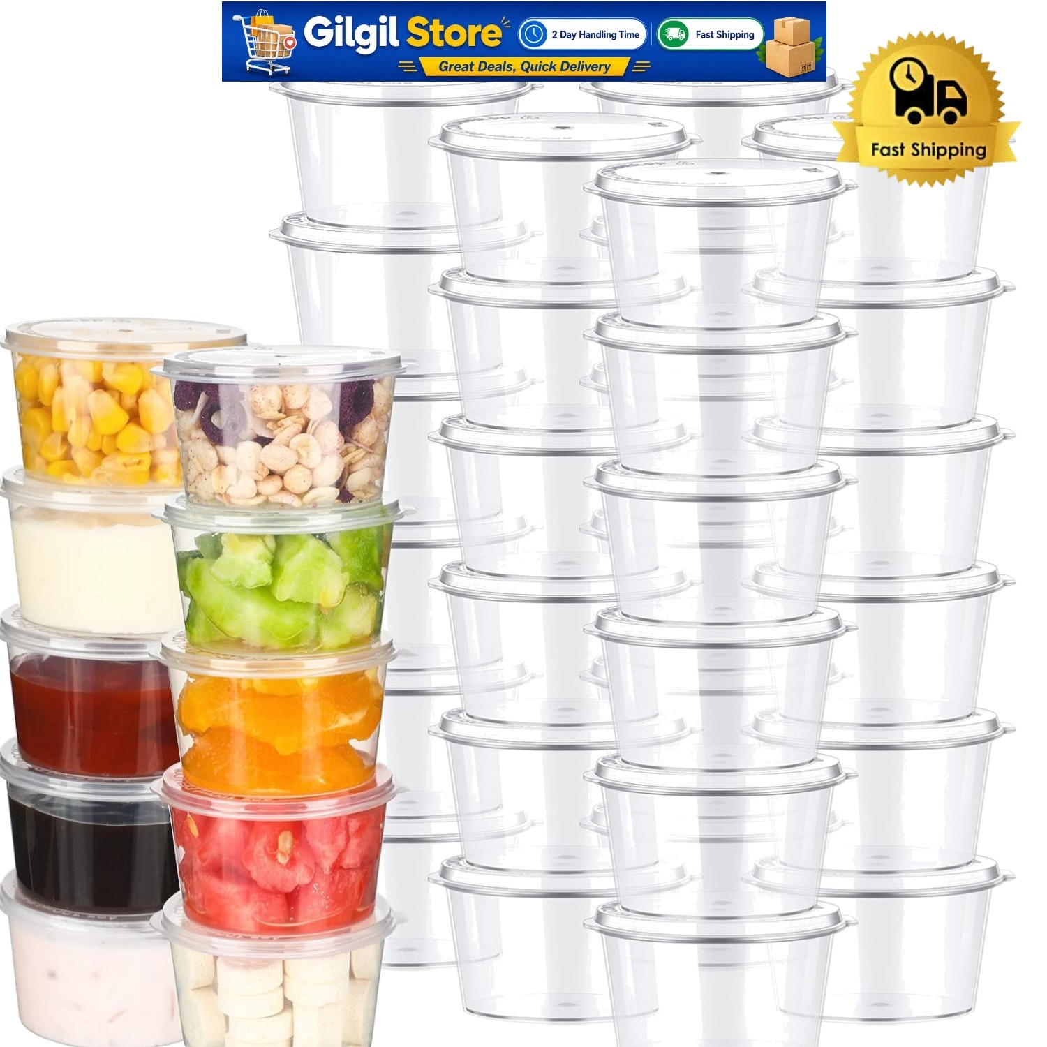 BPA-Free 4 oz Baby Food Freezer Containers – Stackable & Disposable, 100 Pcs
