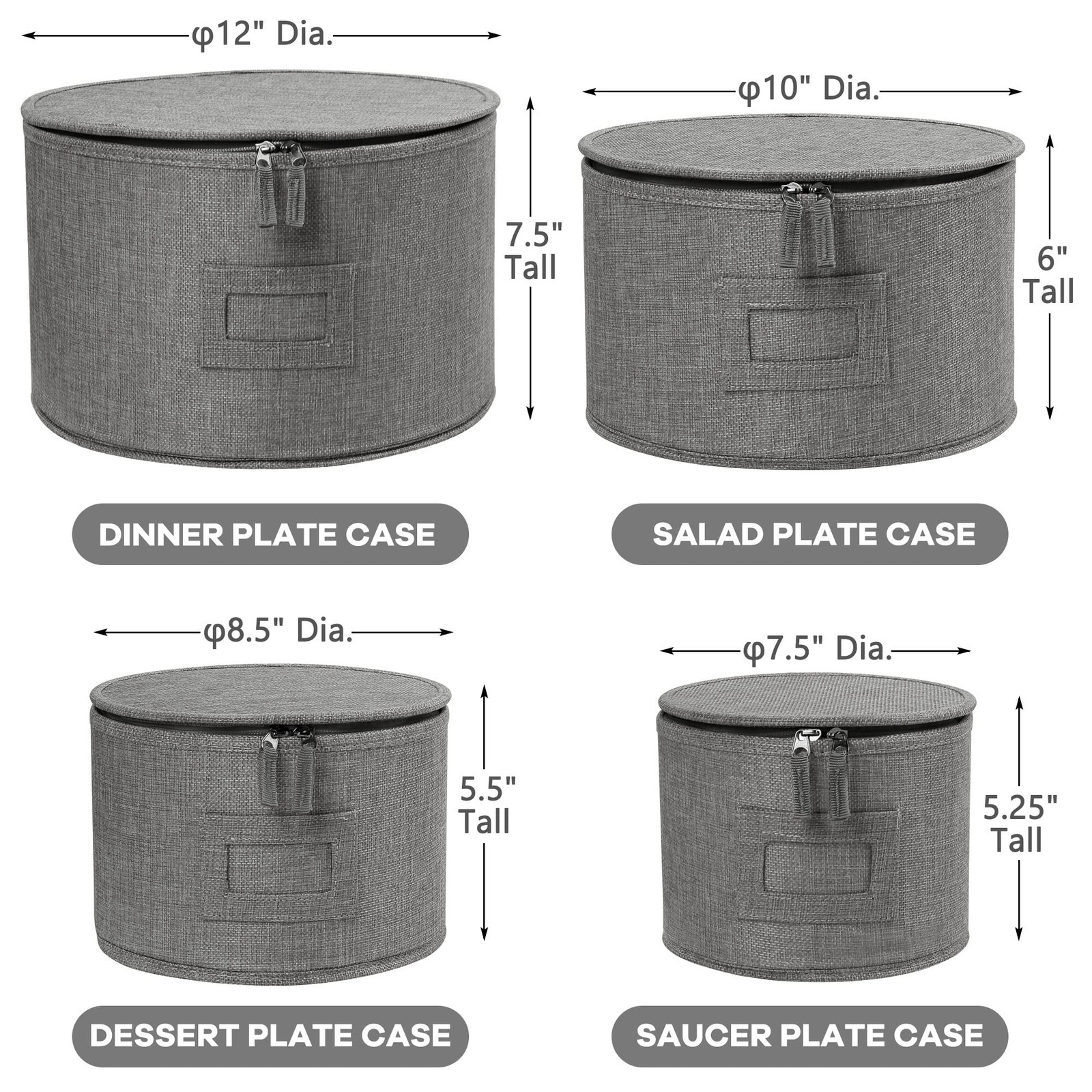 China Storage Containers, Hard Shell, 4PCS Set, Dish Saucer Plate Storage Box…