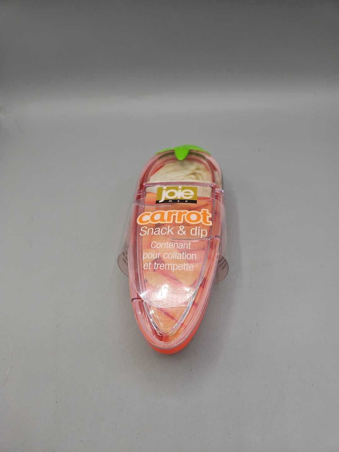 Joie Carrot Snack & Dip – BPA Free – Sectioned Food Container for Snacks New
