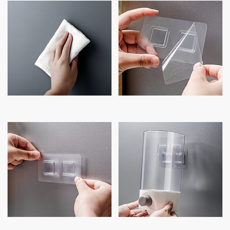 1/1.5L Cereal Dispenser Keep Dry Food Storage Container Wall-mounted Transparent