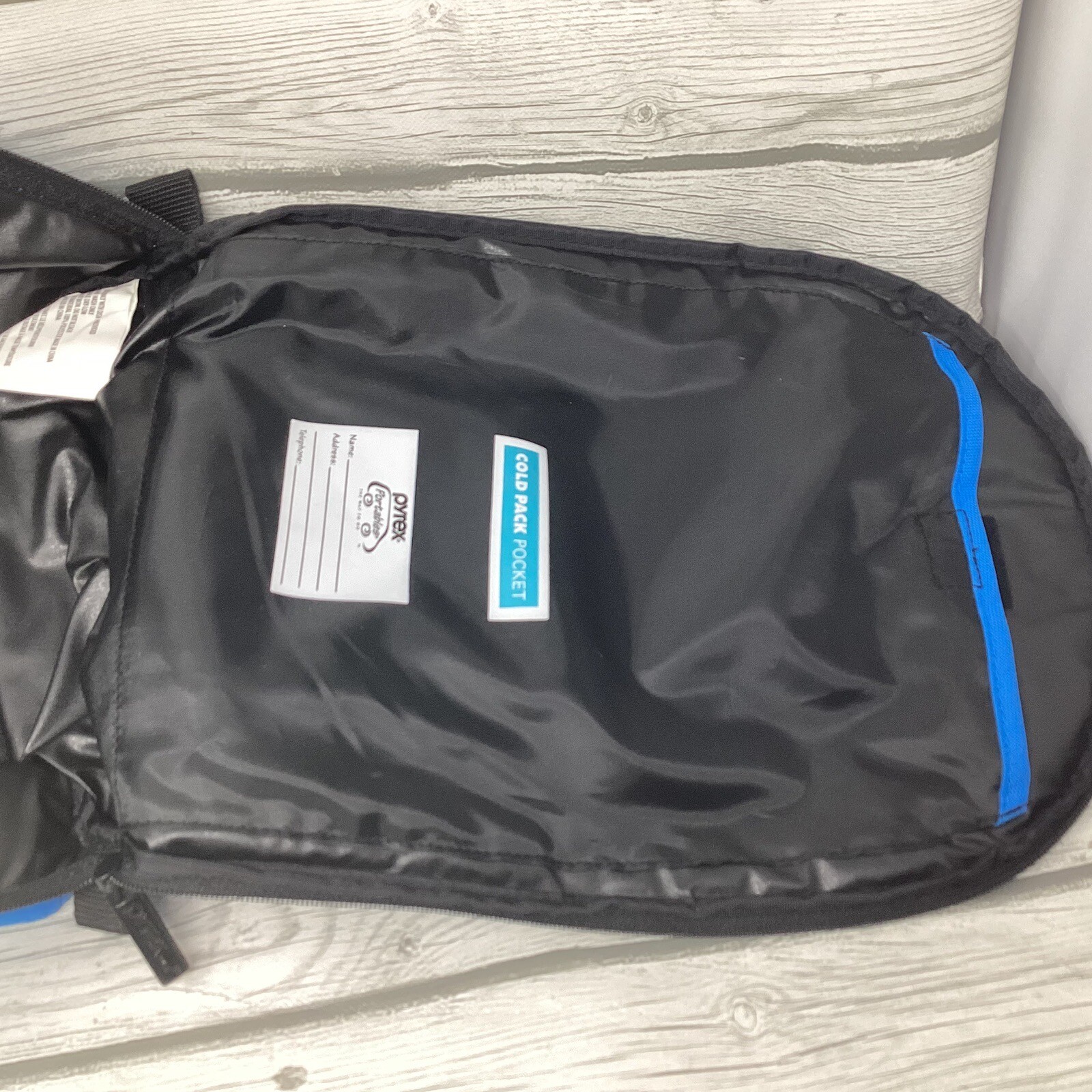 Pyrex Portables The Way To Go Round Insulated Blue Carrier Carrying Case