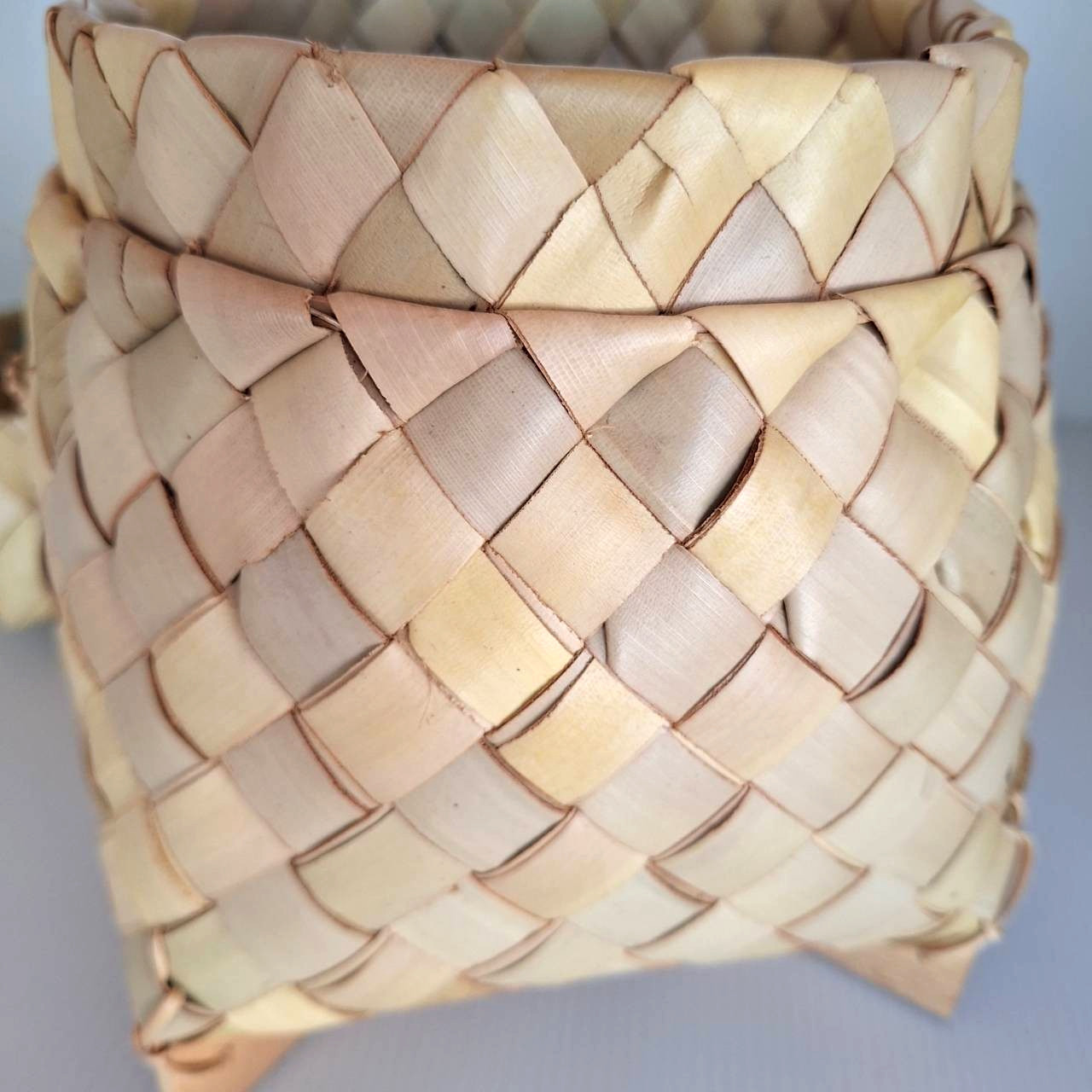 Kratip Thai Sticky Rice Box Bamboo Basket Handmade Serving & Home Decor Prop 6″