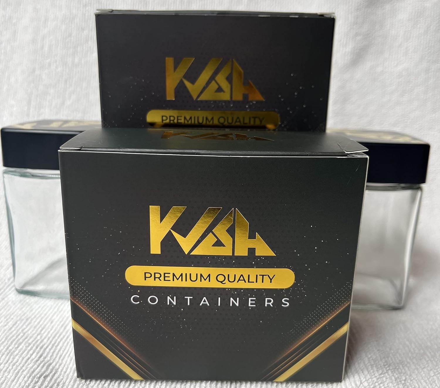 KVSH 4oz Square Containers 2 Pack New In Box