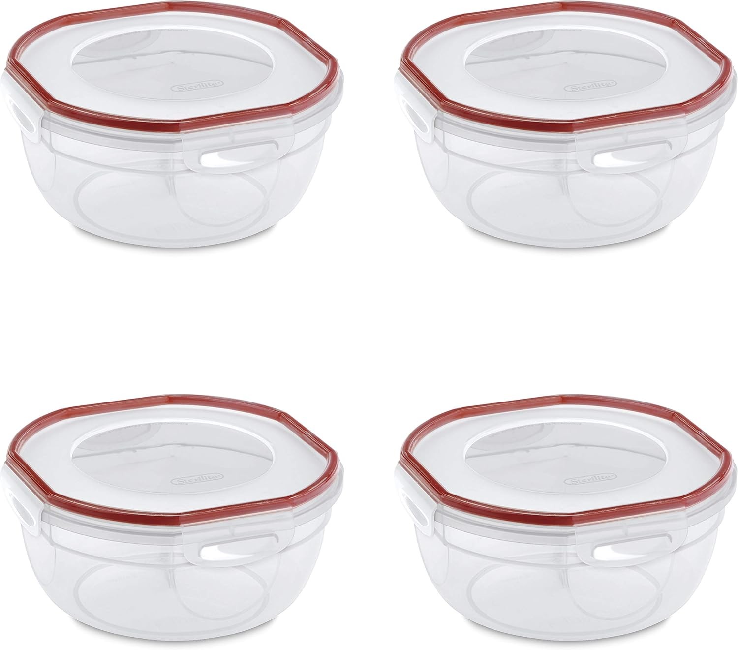 Ultra-Seal 2.5 Qt Bowl Airtight Food Storage Container Plastic Latching Lid