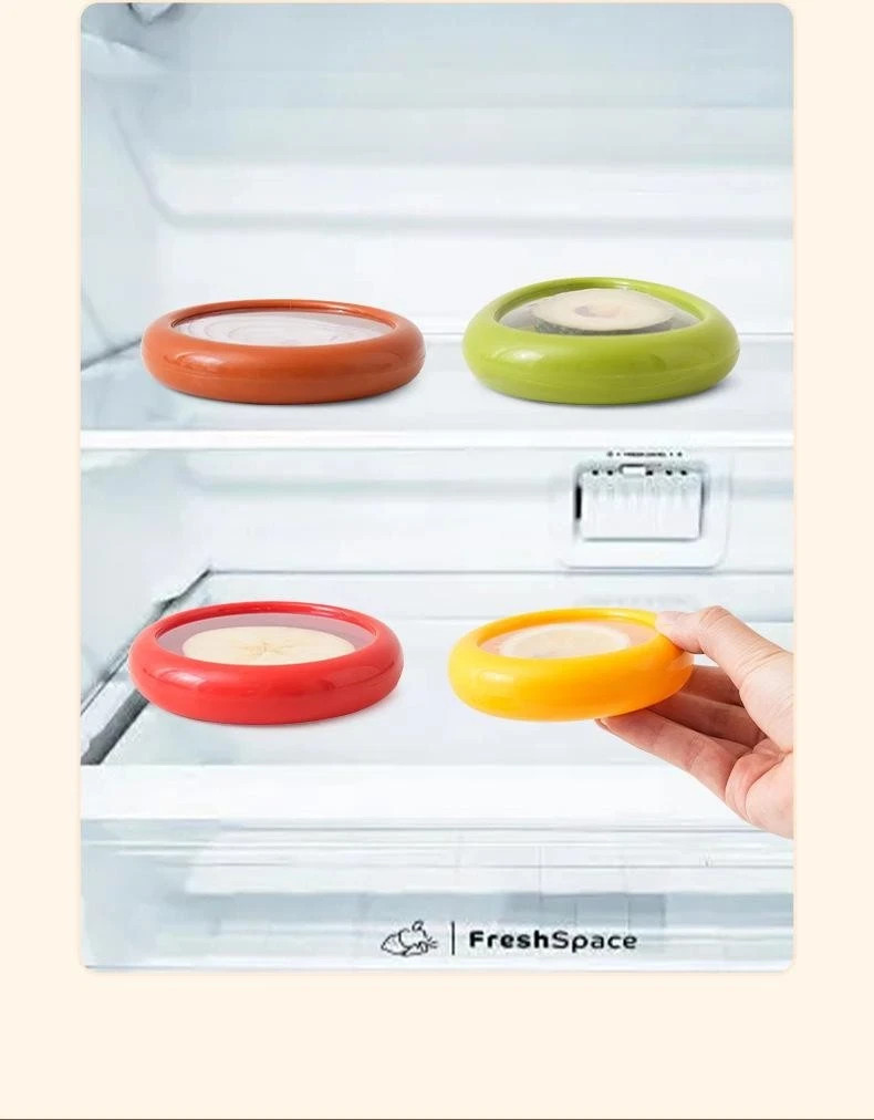 Reusable Transparent Fridge Storage Box for Fruits Vegetables Fresh Keeper