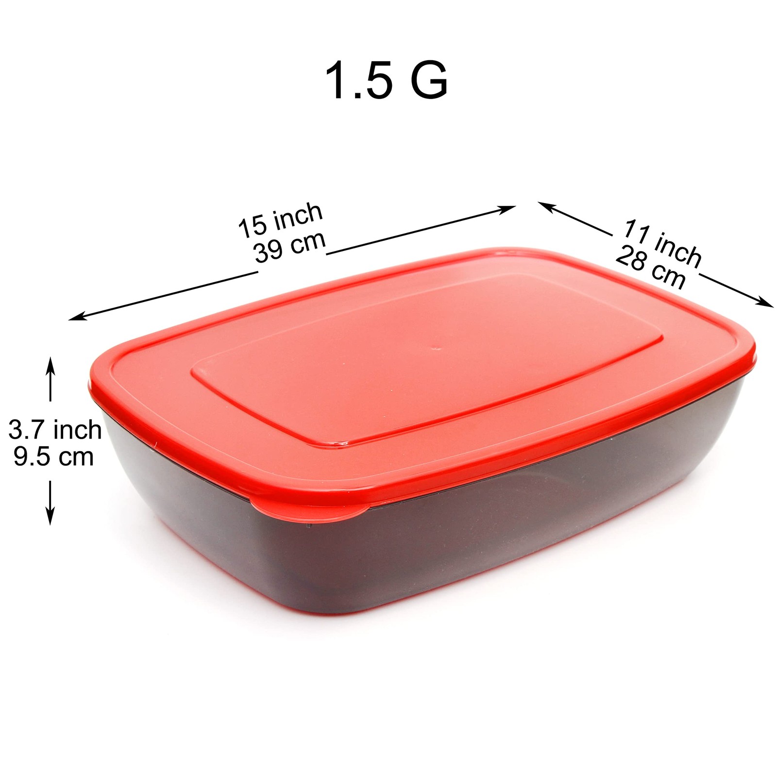 Youngever 2 Pack Extra Large Food Storage Containers 1.5 Gallon 15 Inch X 11