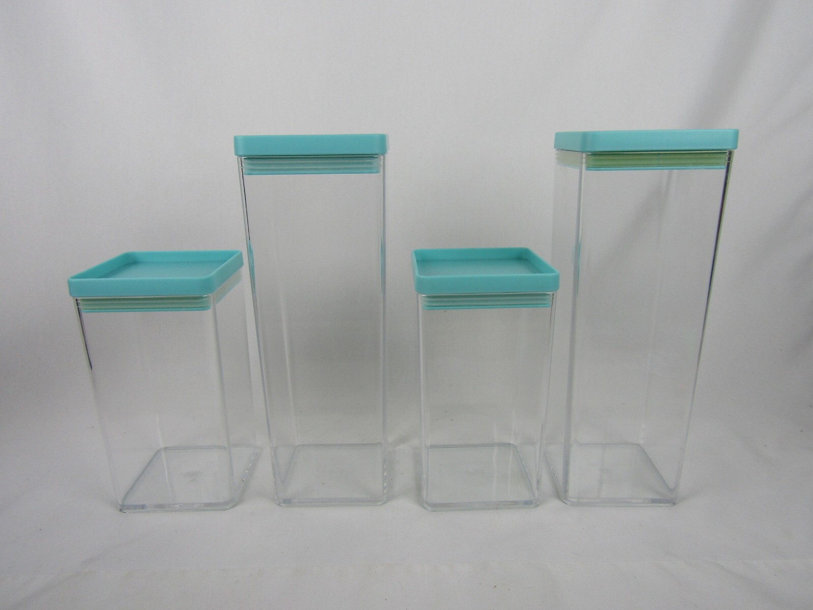 Room Essentials 4 Piece Kitchen Cannister Storage Set-With Lids-3 3/8″x3 3/8″