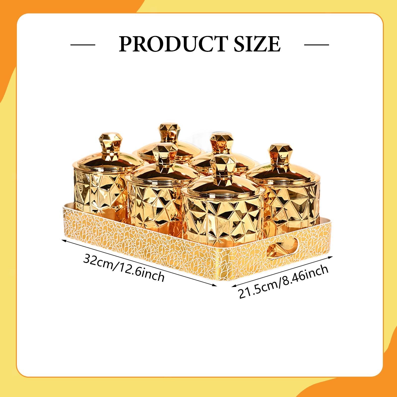 Dried Fruit Plate Food Storage Jars with Lids Nordic Multipurpose Divided