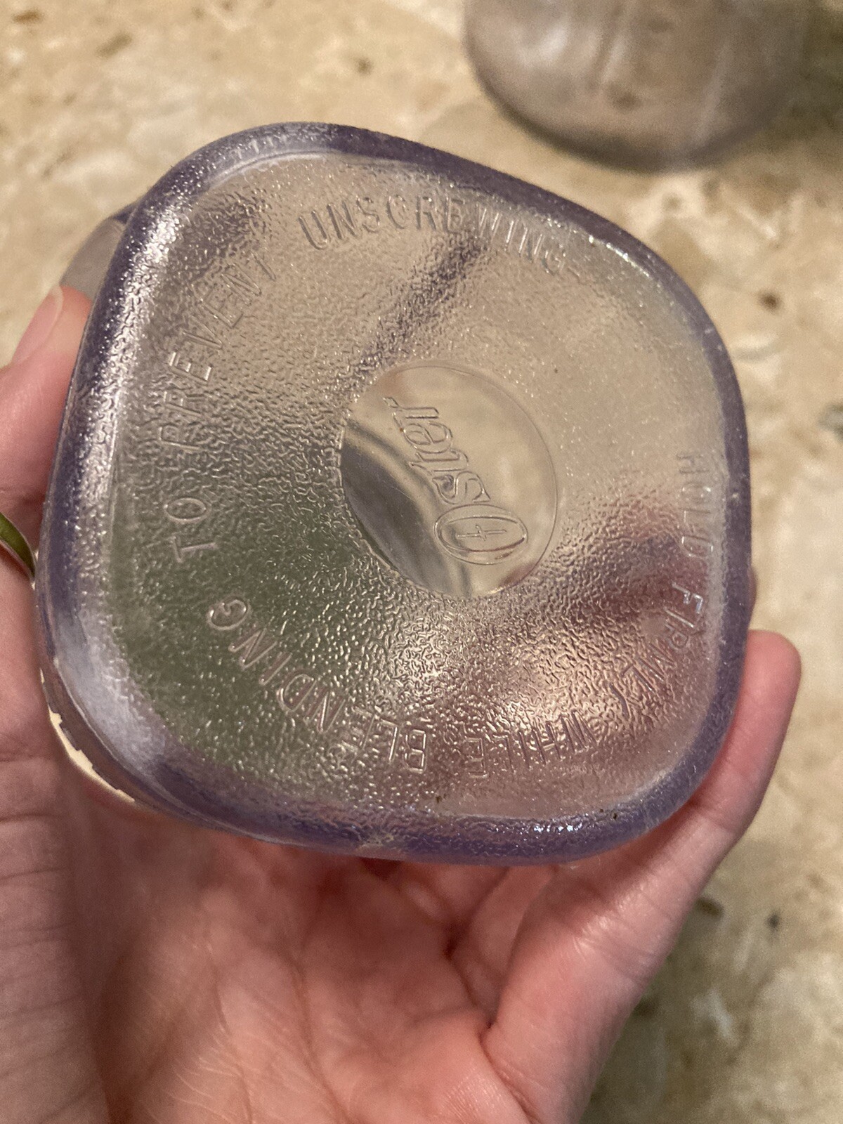 Oster Osterizer Blend And Store Vintage Two Plastic Container Cup With Lid