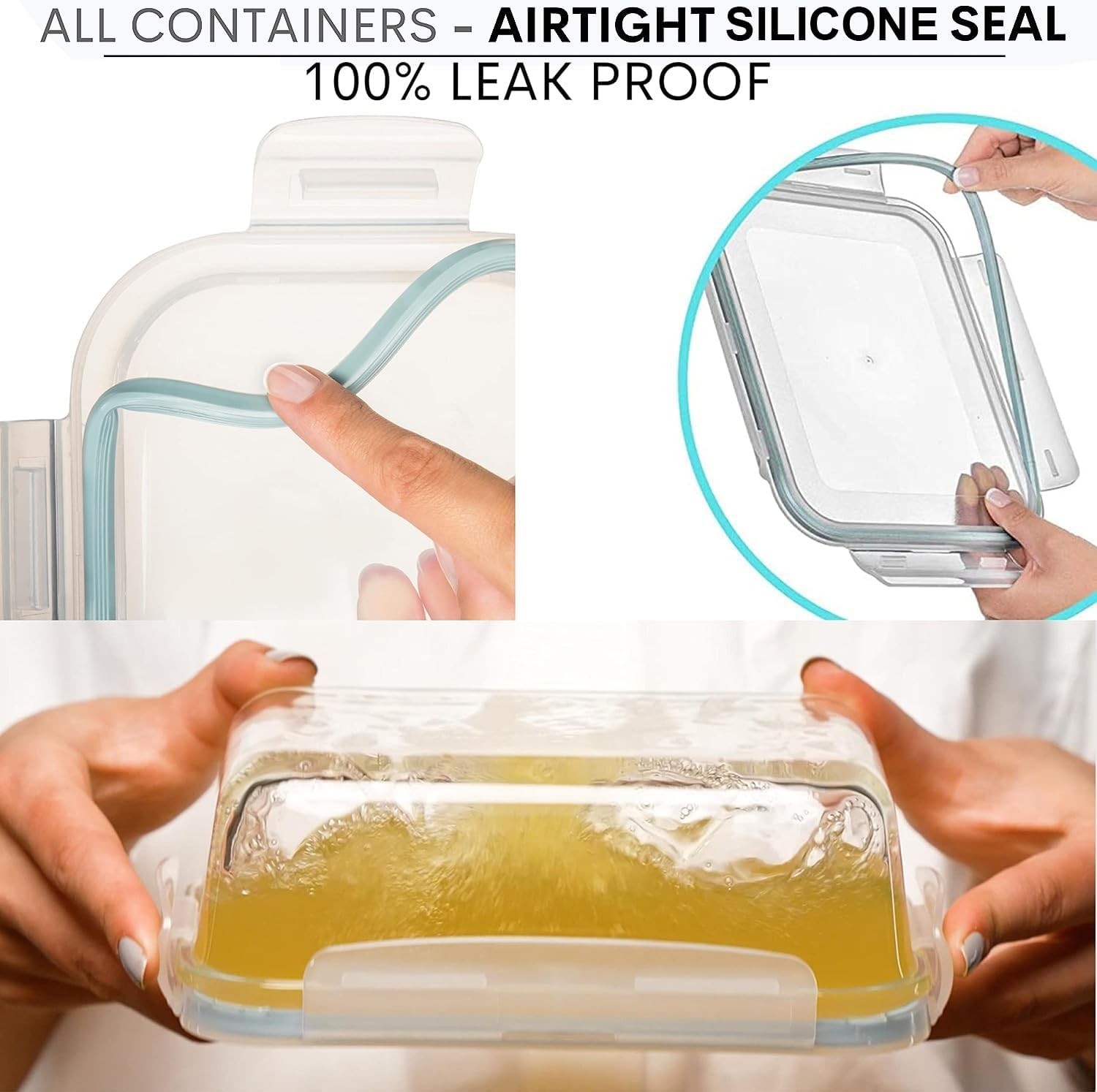 16 Pc (Set of 8) 30 Oz Glass Meal Prep Containers with Lids,