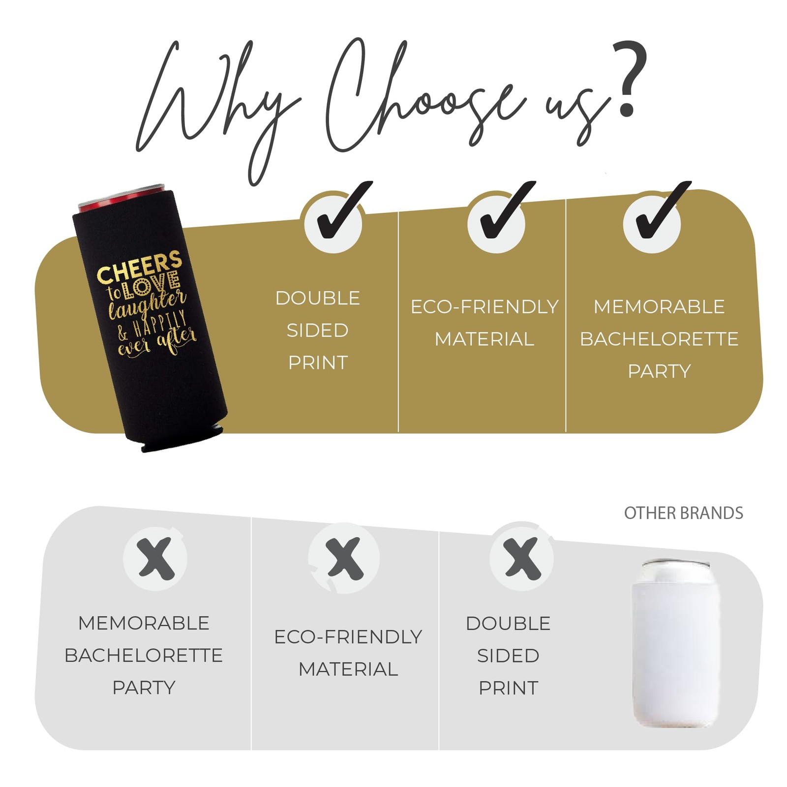 Your Dream Party Shop Wedding Can Cooler Decorations Set Of 12 – Cheers To Love