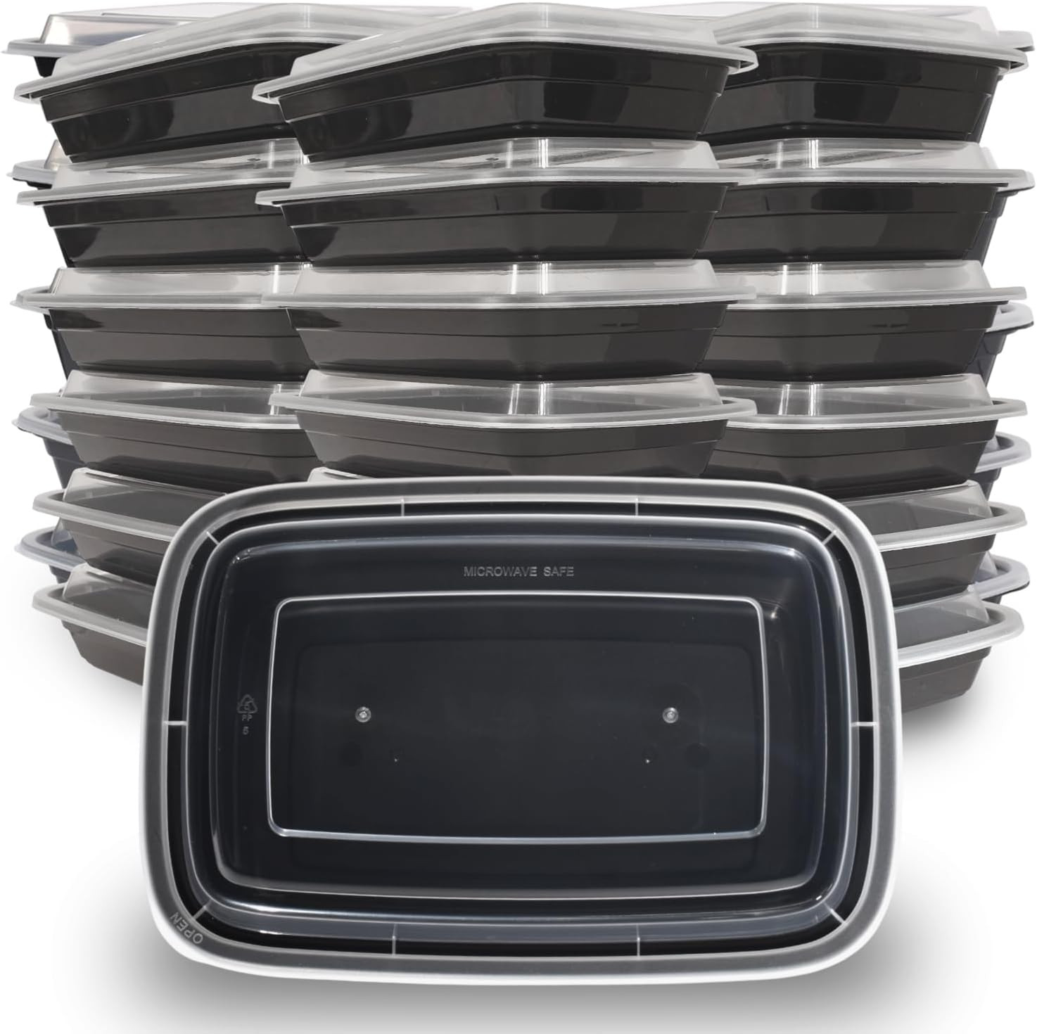 Reusable Meal Prep Containers with Lids – 150 Leakproof 32Oz Food Storage