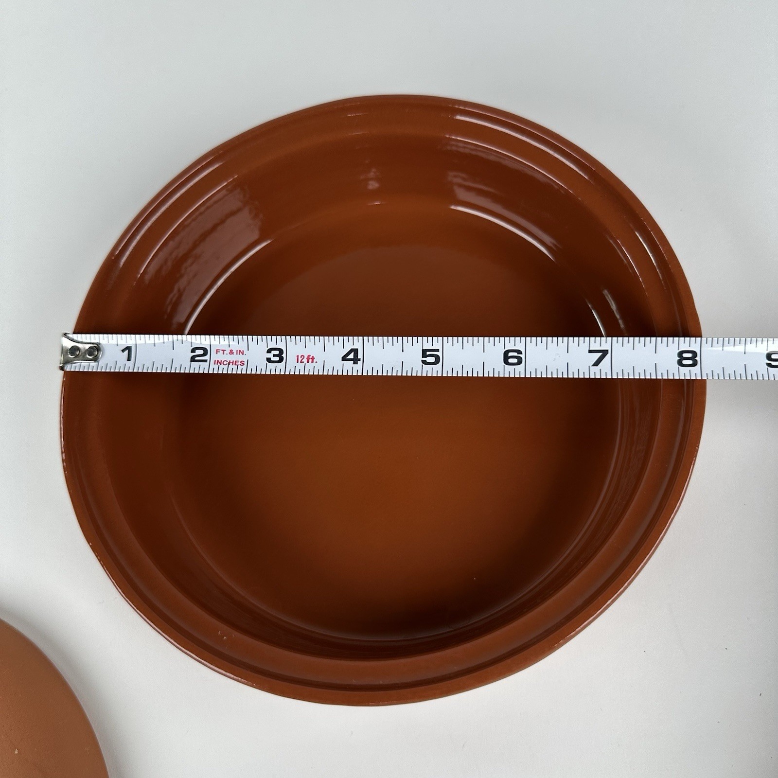 Fox Run Terra Cotta Tortilla Warmer Microwavable Glazed 6.5″ Interior Width 3943