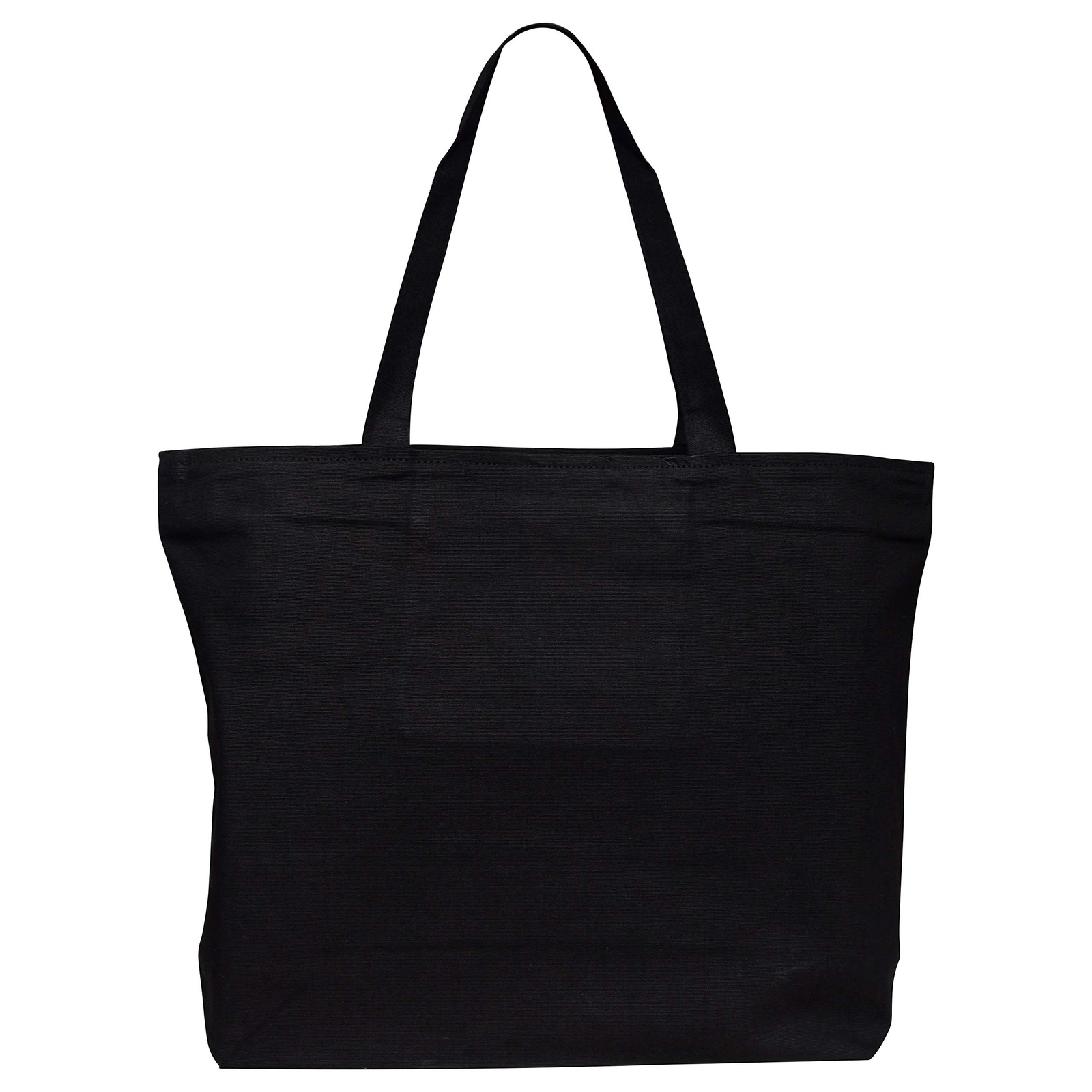TBF Heavy Canvas Large Tote Bag with Zippered Closure for Beach, Grocery Shoppin