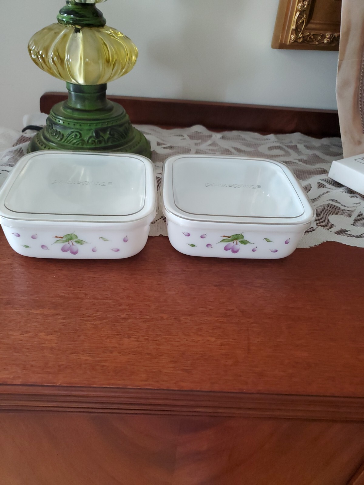 2 -Pack & Range Heat-Resistant Glass Storage Containers W Lids 5×5 Jeongam Glass
