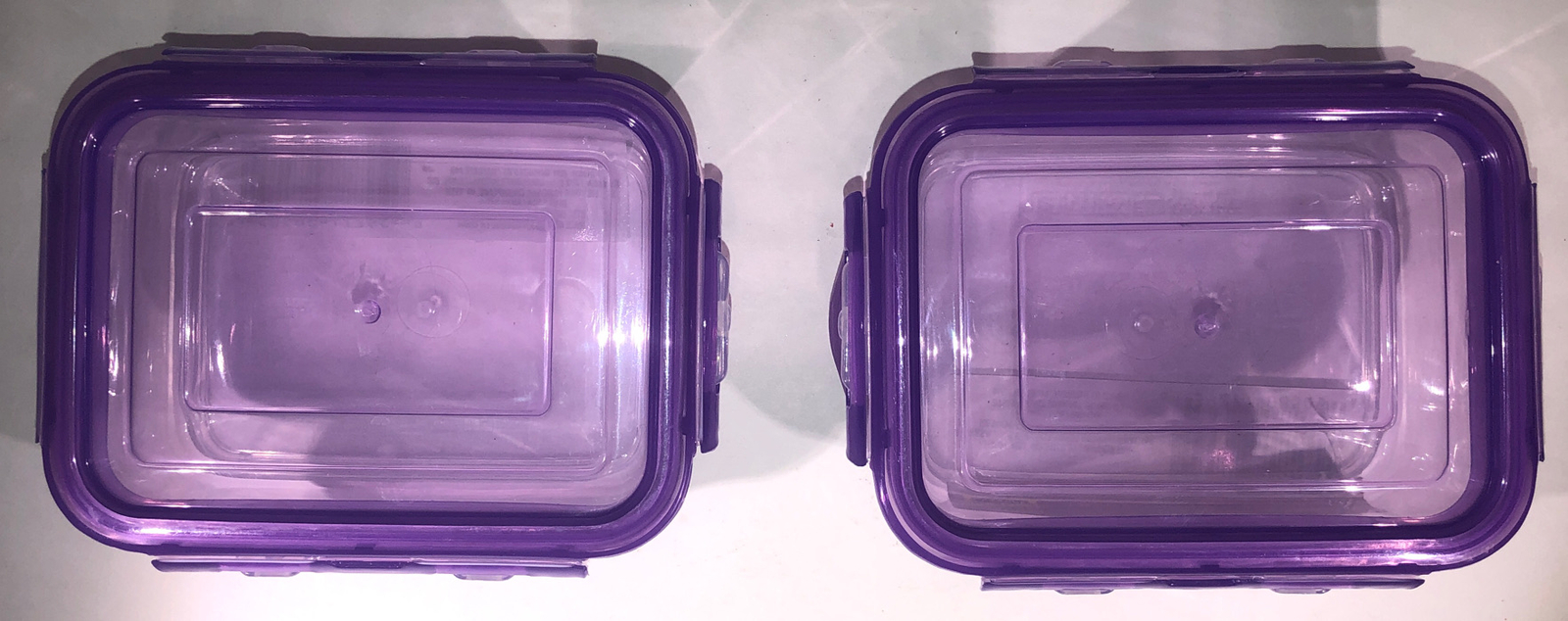 2ea 1.38Cup Sure Fresh Dry/Cold/Freezer Food Storage Containers W Clip-Lock Lids