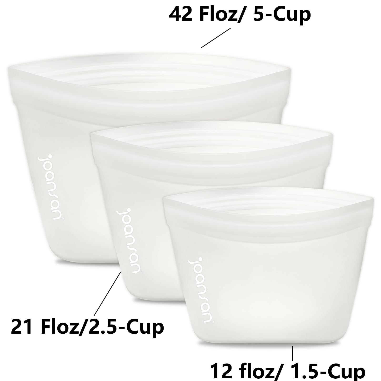 Reusable Platinum Silicone Food Bags, BPA-Free, Self-Seal & Leak-Free, Dishwa…