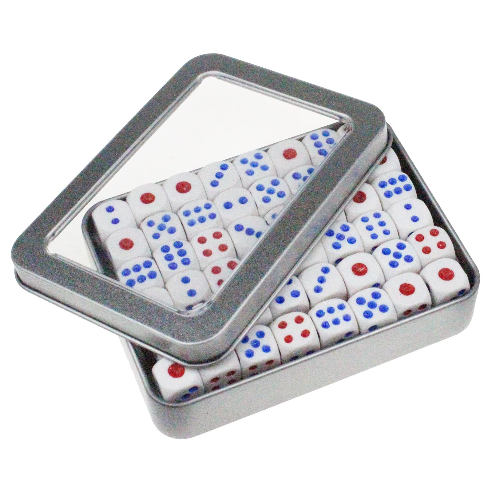 Rectangular Empty Metal Tins Home Storage Containers Window Lid Silver 12 PCS
