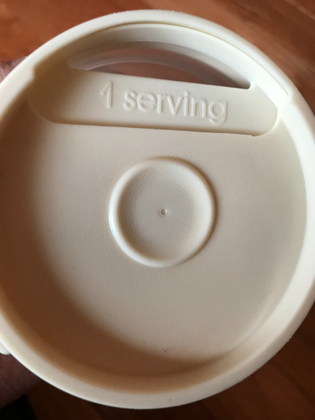 VTG Rubbermaid Pasta Spaghetti Container Holder Almond Portion Control Lid 0110