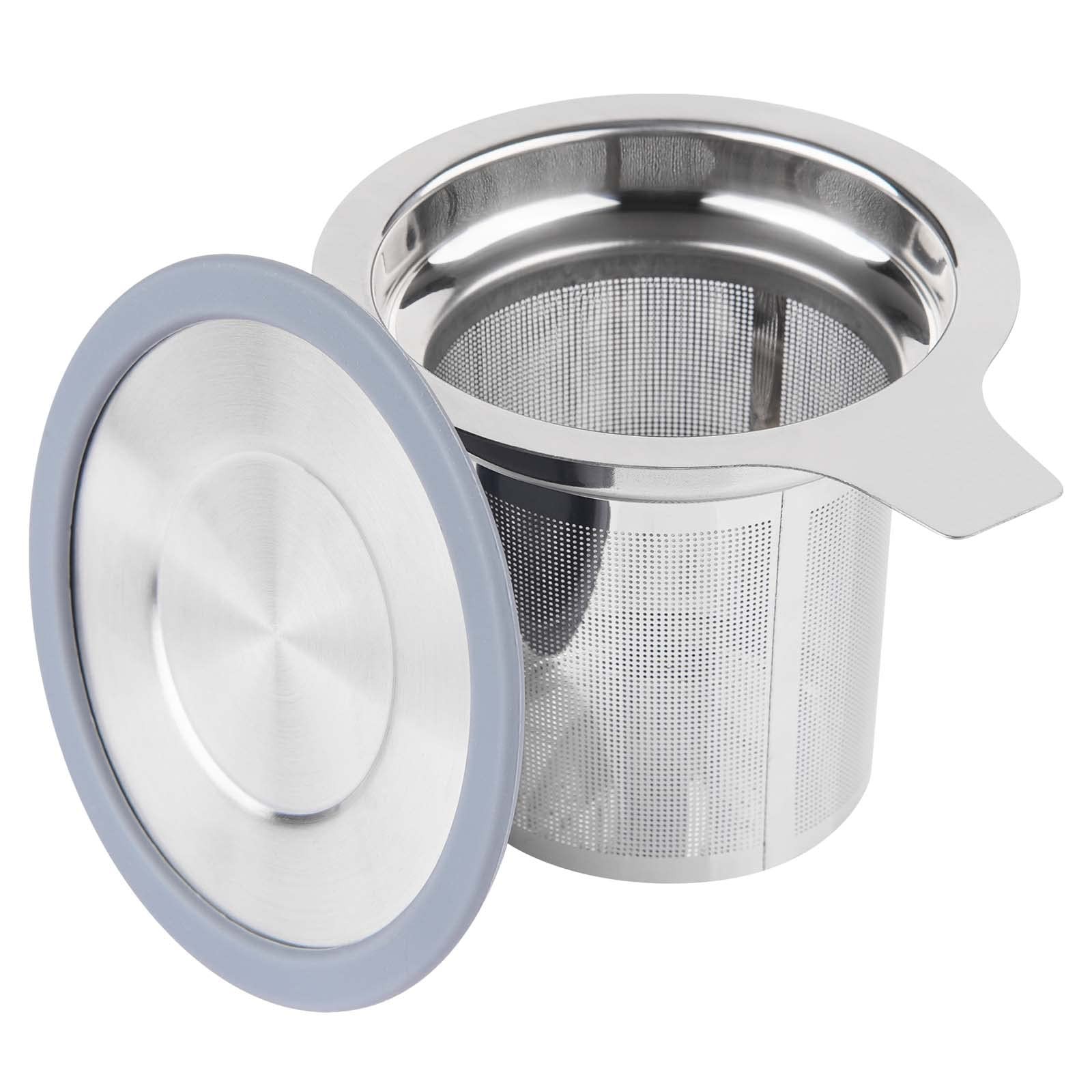 Vaincre Extra Fine Mesh Tea Infuser/Strainer, Stainless Large, Silver