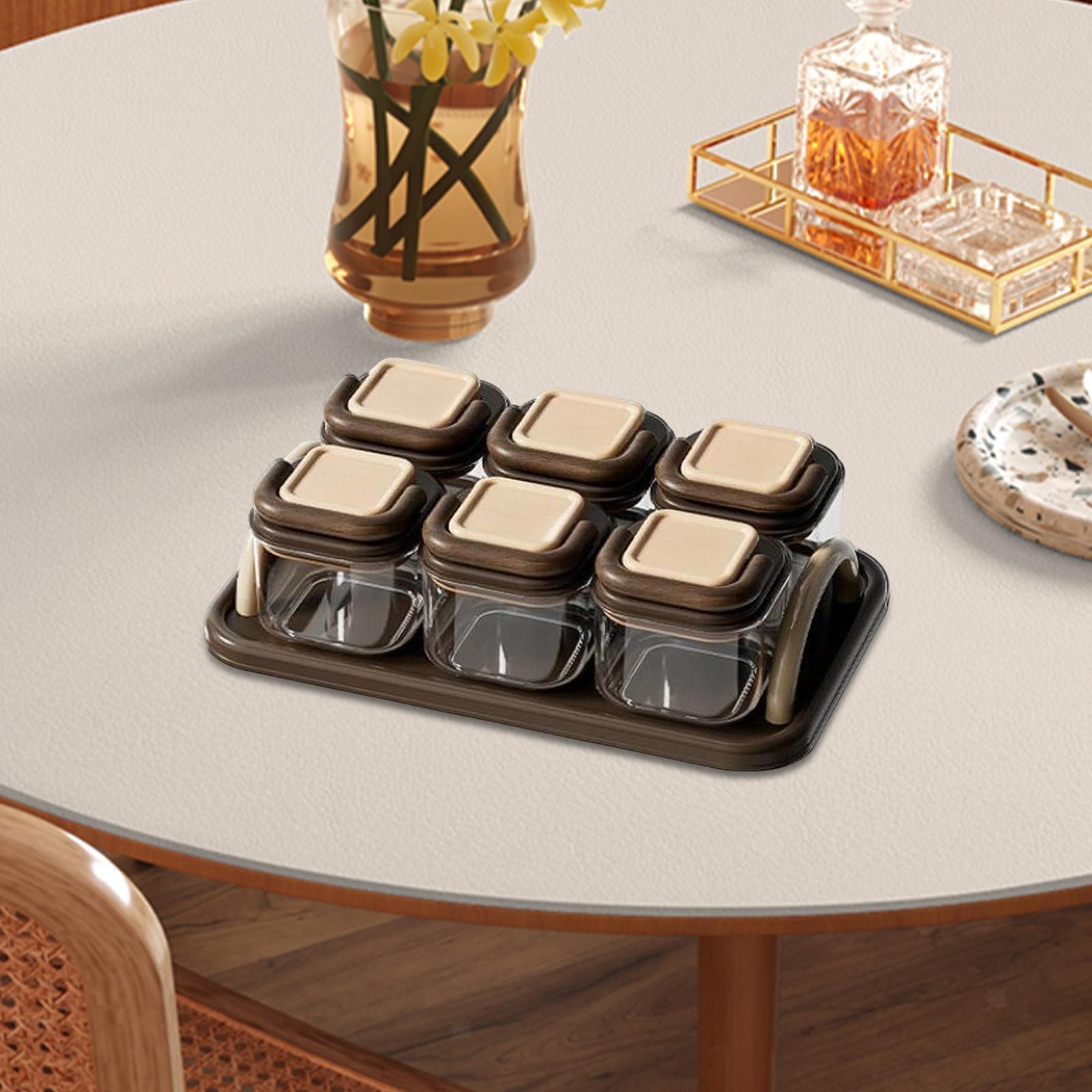 Divided Serving Tray Candy Nuts Dish Reusable Dustproof Appetizer Tray Sturdy