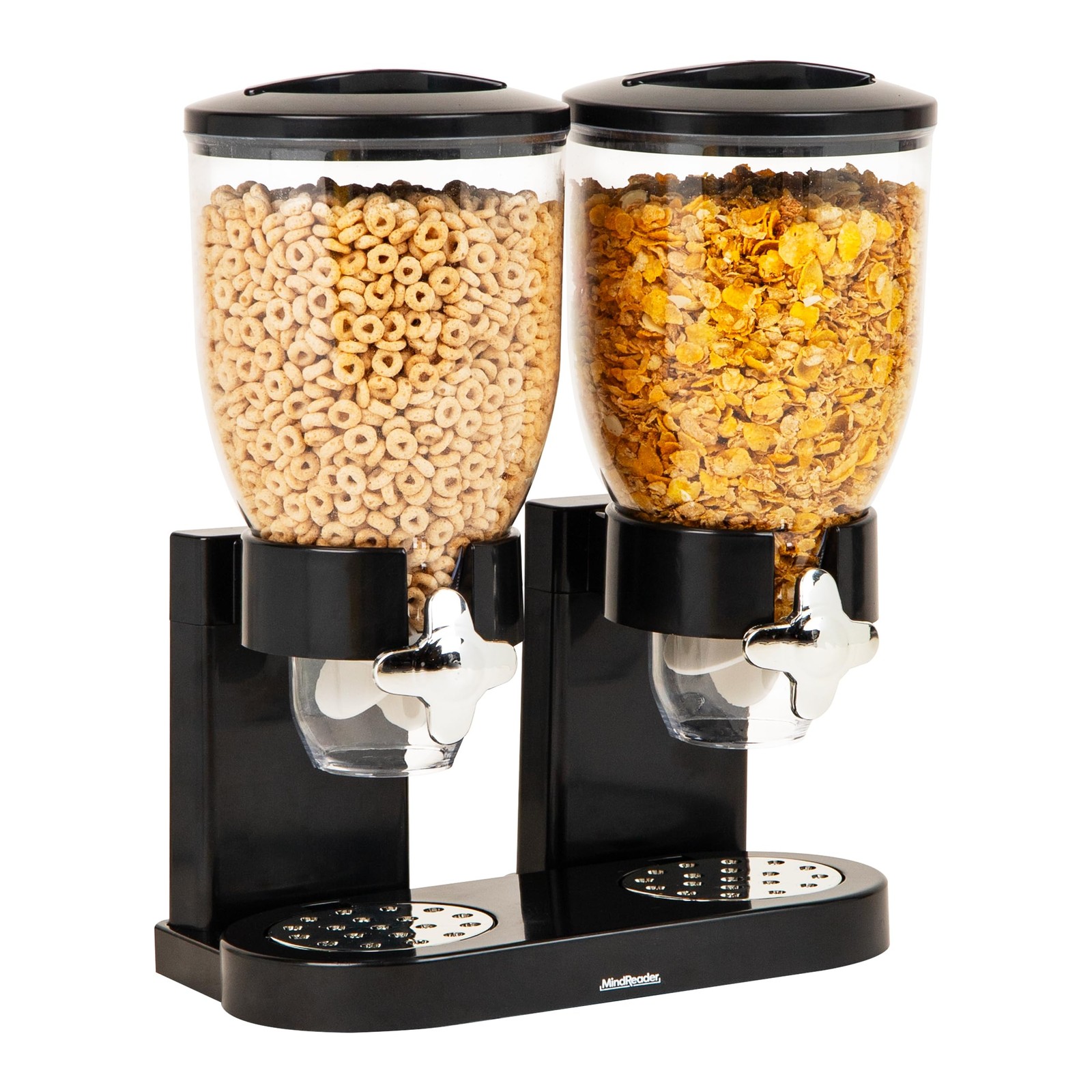 Double Dry Food Dispenser, 2 x 3.5L Countertop Containers for Cereal, Granola…
