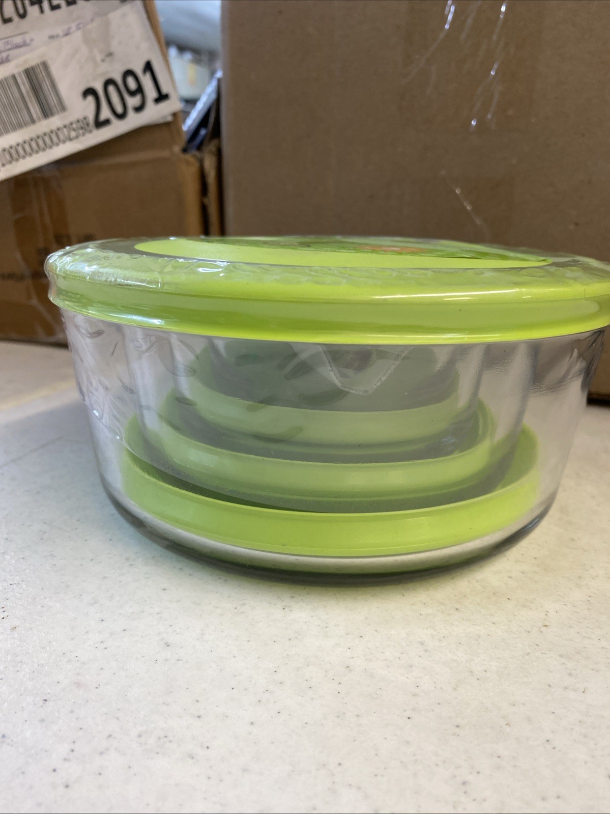 Kitchen Classics Clear Round Food Storage Container Set 8pcs 4 Bowls New