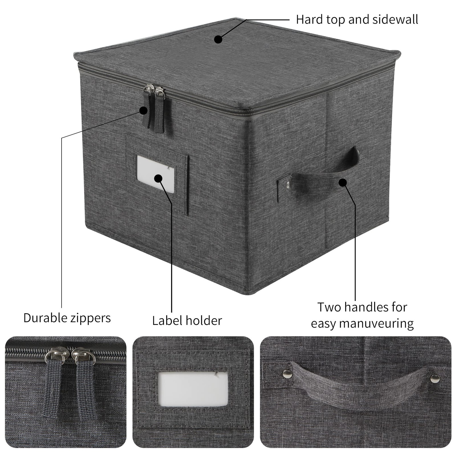 China Storage Container for Bowls or Dessert Plates, 8.5″ W x 6″ H Plate Stor…