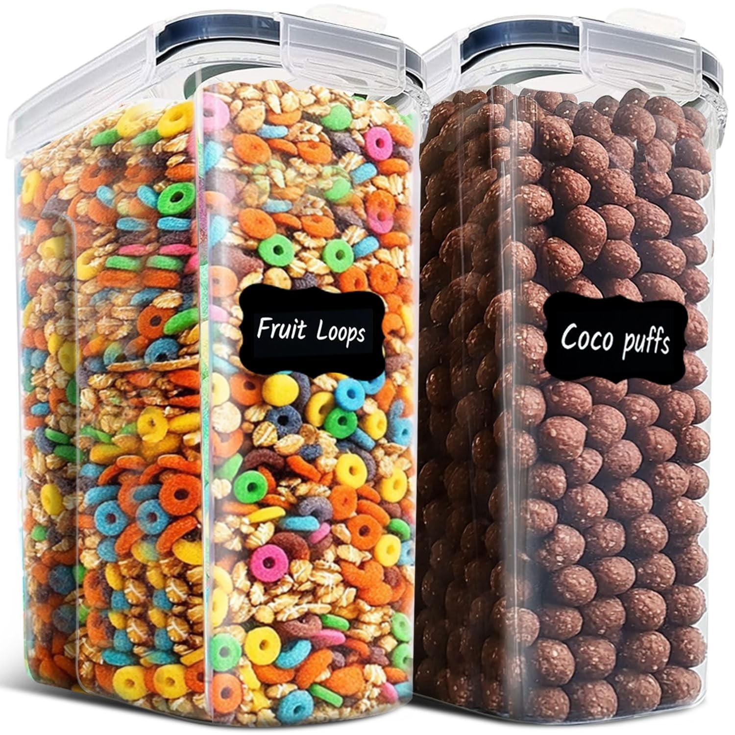 ComSaf 6.7Qt Cereal Storage Container Set of 2 – Ideal for Home Cooks Storing…