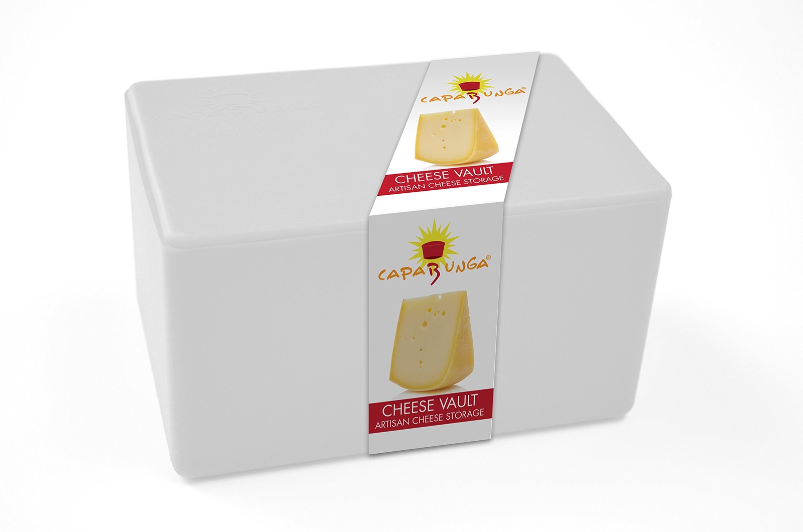 Cheese Vault With Divider Reusable Artisan Cheese Storage Container For Fridge F